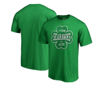 Seattle Seahawks NFL Pro Line by Fanatics Branded St. Patrick's Day Emerald Isle Big and Tall T-Shirt Green