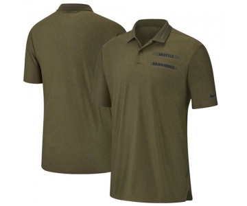 Seattle Seahawks Nike Salute to Service Sideline Polo Olive