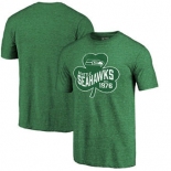 Seattle Seahawks Pro Line by Fanatics Branded St. Patrick's Day Paddy's Pride Tri-Blend T-Shirt - Kelly Green