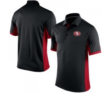 Men's San Francisco 49ers Nike Black Team Issue Performance Polo