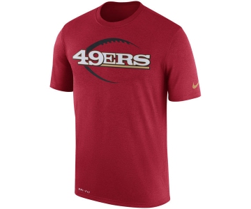 Men's San Francisco 49ers Nike Scarlet Legend Icon Logo Performance T-Shirt