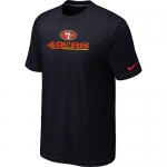 Nike San Francisco 49ers Authentic Logo T-Shirt Black