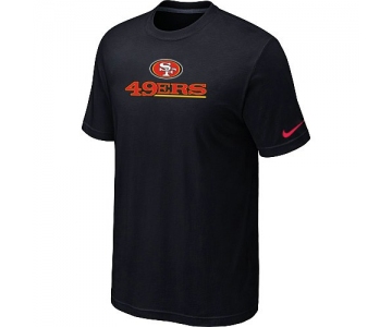 Nike San Francisco 49ers Authentic Logo T-Shirt Black