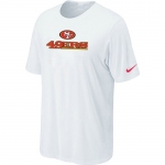 Nike San Francisco 49ers Authentic Logo T-Shirt White