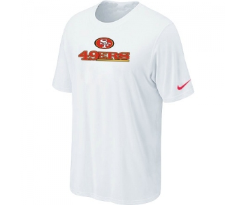 Nike San Francisco 49ers Authentic Logo T-Shirt White