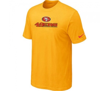 Nike San Francisco 49ers Authentic Logo T-Shirt Yellow