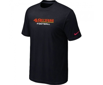 Nike San Francisco 49ers Sideline Legend Authentic Font T-Shirt Black