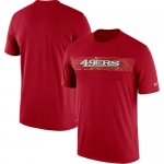 San Francisco 49ers Nike Scarlet Sideline Seismic Legend T-Shirt