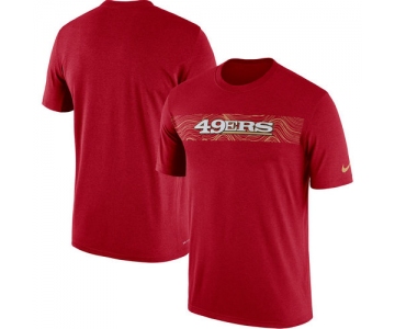 San Francisco 49ers Nike Scarlet Sideline Seismic Legend T-Shirt