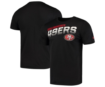 San Francisco 49ers Nike Sideline Line of Scrimmage Legend Performance T Shirt Black