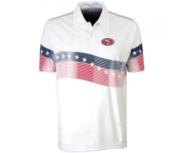 San Francisco 49ers White Antigua Patriot Polo