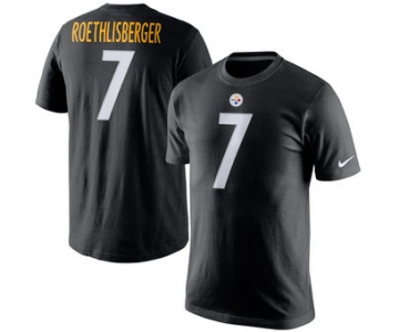 Men's Pittsburgh Steelers 7 Ben Roethlisberger Nike Player Pride Name & Number T-Shirt - Black