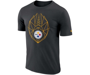 Men's Pittsburgh Steelers Nike Black Fan Gear Icon Performance T-Shirt