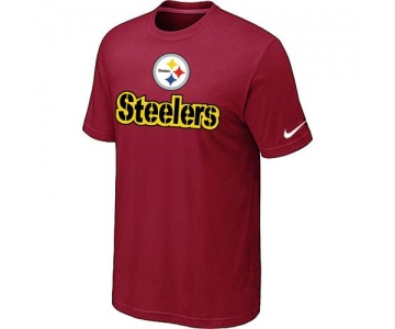 Nike Pittsburgh Steelers Authentic Logo T-Shirt Red