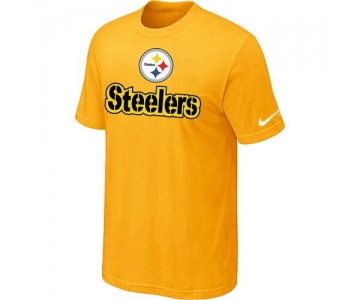 Nike Pittsburgh Steelers Authentic Logo T-Shirt Yellow