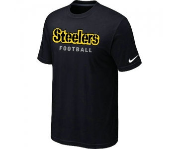 Nike Pittsburgh Steelers Sideline Legend Authentic Font T-Shirt Black