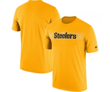 Pittsburgh Steelers Nike Gold Sideline Seismic Legend T-Shirt