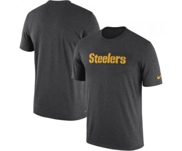 Pittsburgh Steelers Nike Heathered Charcoal Sideline Seismic Legend T-Shirt