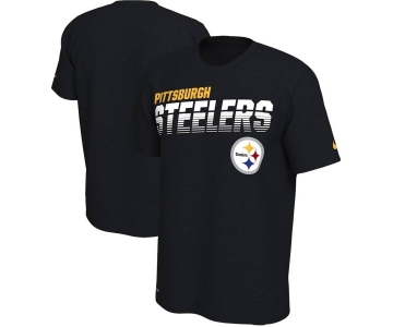 Pittsburgh Steelers Nike Sideline Line of Scrimmage Legend Performance T Shirt Black