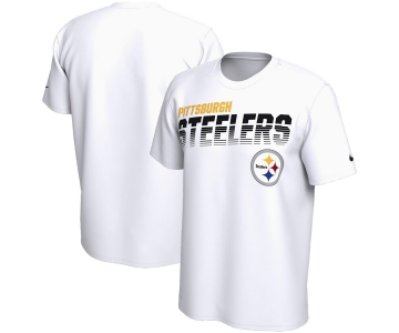 Pittsburgh Steelers Nike Sideline Line of Scrimmage Legend Performance T Shirt White