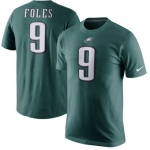 Men's Philadelphia Eagles 9 Nick Foles Nike Green Player Pride Name & Number T-Shirt