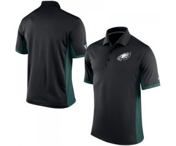 Men's Philadelphia Eagles Nike Black Team Issue Performance Polo