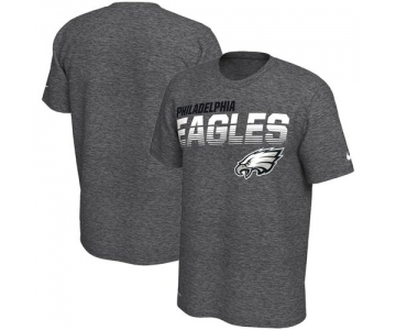 Philadelphia Eagles Nike Sideline Line of Scrimmage Legend Performance T Shirt Heathered Gray