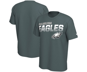 Philadelphia Eagles Nike Sideline Line of Scrimmage Legend Performance T Shirt Midnight Green