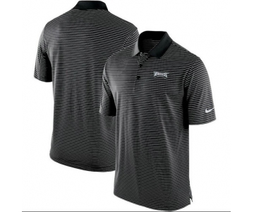 Philadelphia Eagles Team Stadium Performance Polo - Black