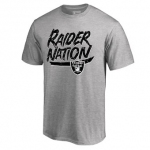 Men's Oakland Raiders NFL Pro Line by Fanatics Branded Heather Gray Hometown Collection Big & Tall T-Shirt