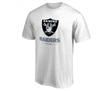 Men's Oakland Raiders NFL Pro Line by Fanatics Branded White Team Lockup T-Shirt