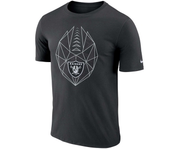 Men's Oakland Raiders Nike Black Fan Gear Icon Performance T-Shirt