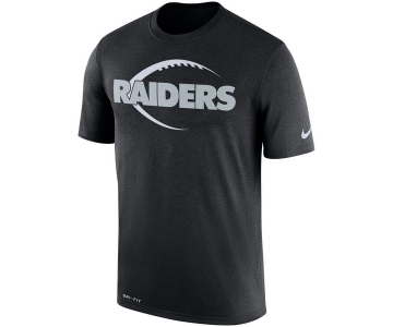 Men's Oakland Raiders Nike Black Legend Icon Logo Performance T-Shirt