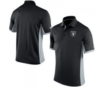 Men's Oakland Raiders Nike Black Team Issue Performance Polo