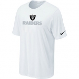 Nike Oakland Raiders Authentic Logo T-Shirt White