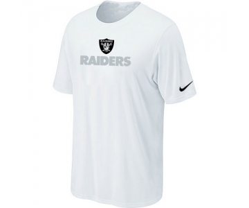 Nike Oakland Raiders Authentic Logo T-Shirt White