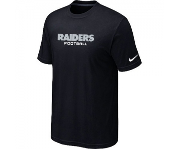 Nike Oakland Raiders Sideline Legend Authentic Font T-Shirt black