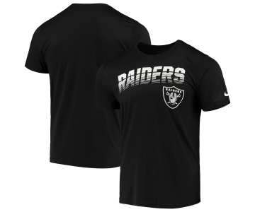 Oakland Raiders Nike Sideline Line of Scrimmage Legend Performance T Shirt Black