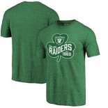 Oakland Raiders Pro Line by Fanatics Branded St. Patrick's Day Paddy's Pride Tri-Blend T-Shirt - Kelly Green