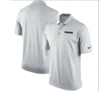 Oakland Raiders Team Stadium Performance Polo - Gray