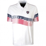 Oakland Raiders White Antigua Patriot Polo