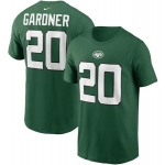 Men's New York Jets #20 Ahmad Gardner 2022 Green Name & Number T-Shirt