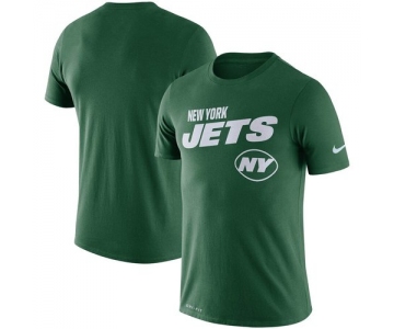 New York Jets Nike Sideline Line of Scrimmage Legend Performance T Shirt Green