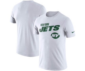 New York Jets Nike Sideline Line of Scrimmage Legend Performance T Shirt White