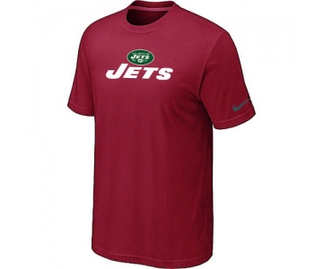 Nike New York Jets Authentic Logo T-Shirt - Team Red