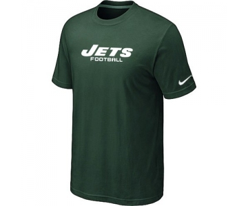 Nike New York Jets Sideline Legend Authentic Font T-Shirt Green