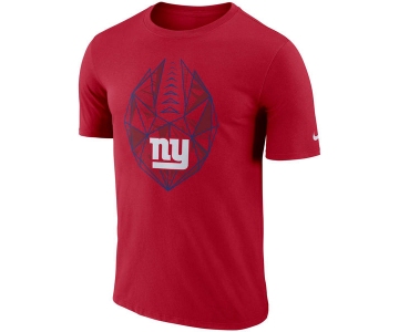 Men's New York Giants Nike Red Fan Gear Icon Performance T-Shirt