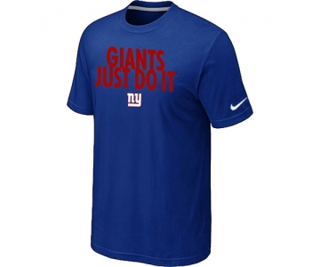 NFL New York Giants Just Do It Blue T-Shirt