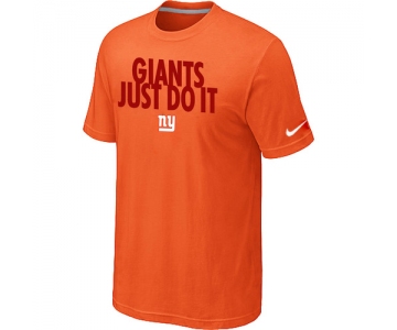 NFL New York Giants Just Do It Orange T-Shirt