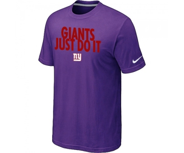 NFL New York Giants Just Do It Purple T-Shirt